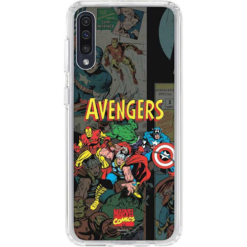 Marvel Classic Comics Avengers Assemble Galaxy A50 Clear Case